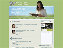Tablet Screenshot of findthelight.org